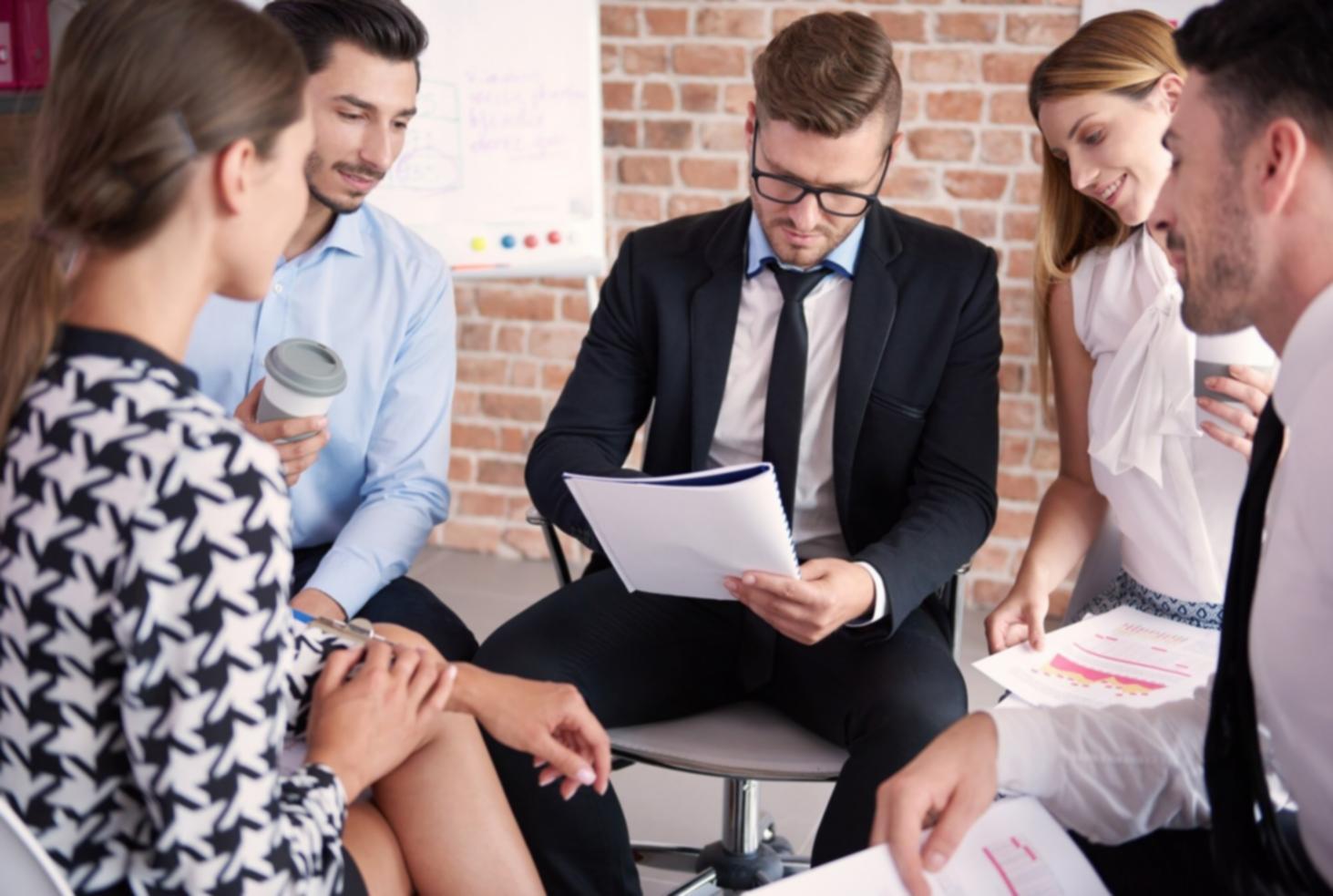 Team collaboration workspace showing budget planning materials